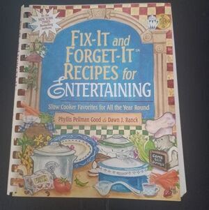 Vintage 2002 Fix-It And Forget-It Recipes For Entertaining Cookbook Cook Book